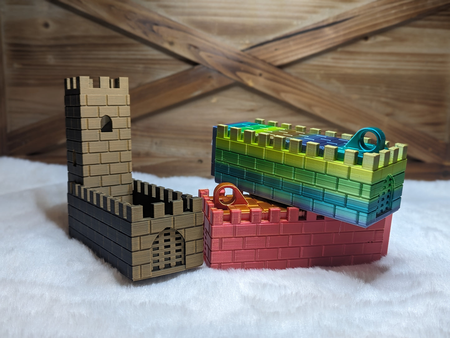 Compact 3D Printed Castle Dice Roller - Ideal for Game Enthusiasts