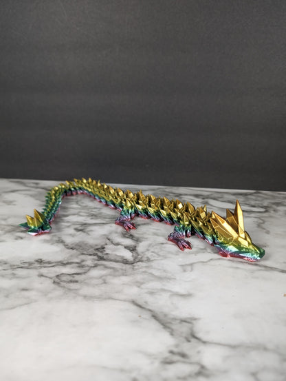 Dragon Egg with Rainbow Crystal Dragon - Fidget Gift - 3d Printed