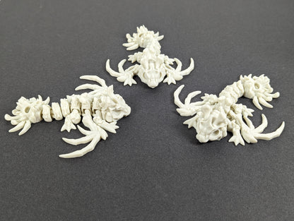 Skeleton Bone Dragon Articulated 5-Inch - Movable Joints, Fantasy Creature Collectible