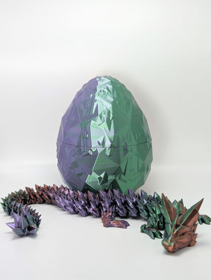 Dragon Eggs with 14" Crystal Dragon