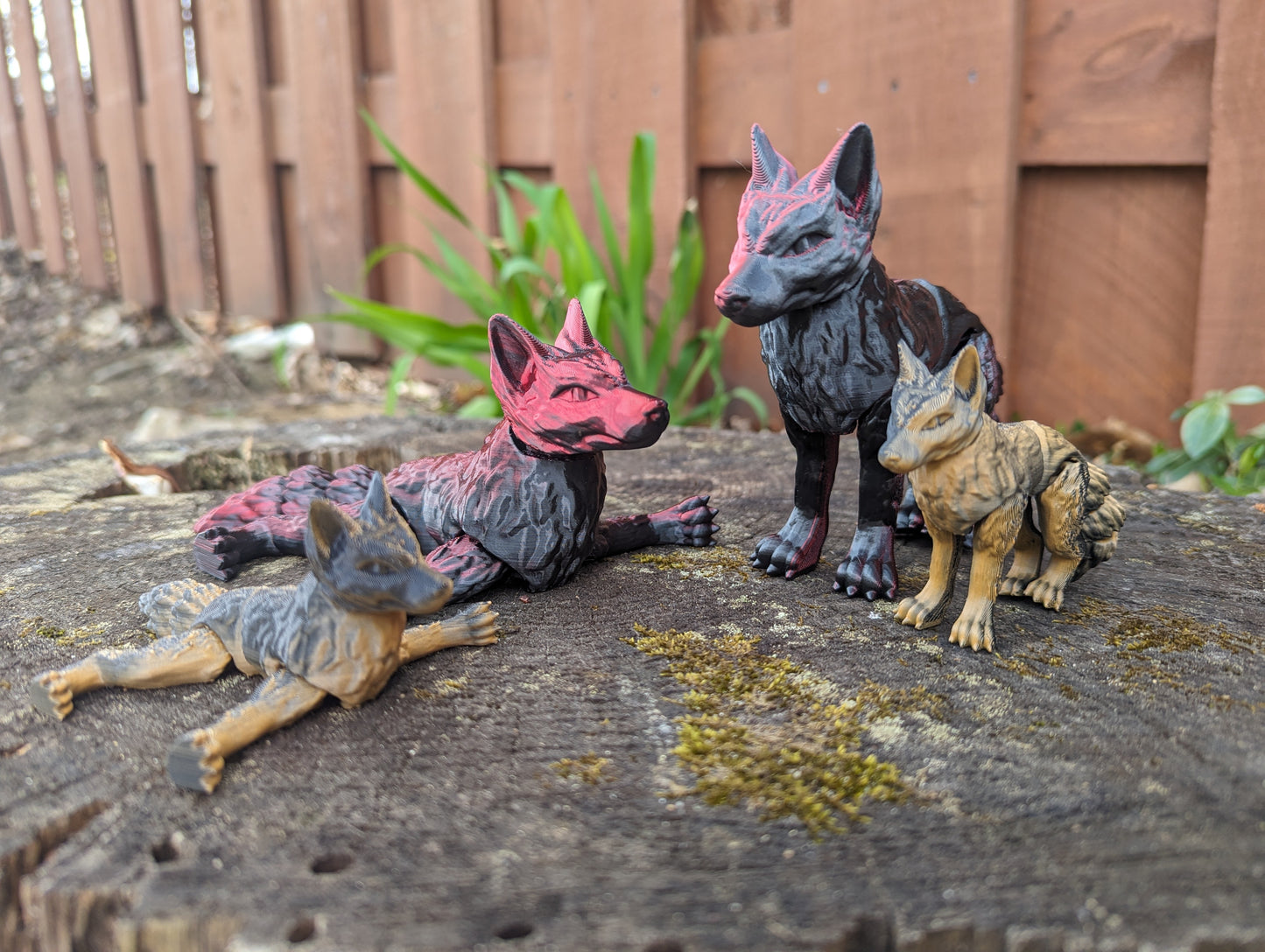 Articulated Wolf Playful Pal - Dual Tone, Available in Large & Small Sizes