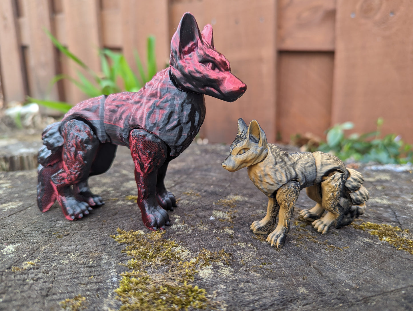 Articulated Wolf Playful Pal - Dual Tone, Available in Large & Small Sizes