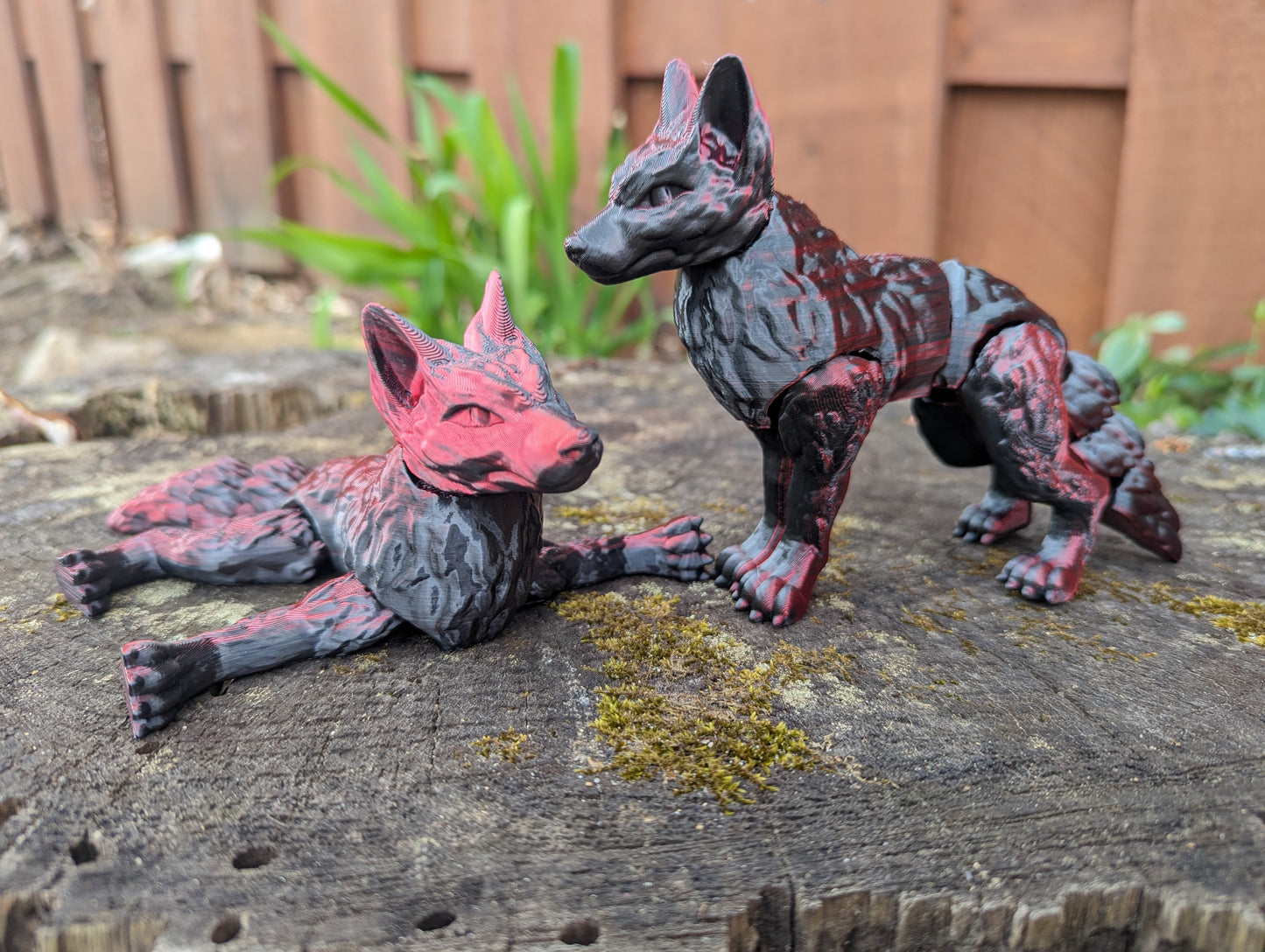 Articulated Wolf Playful Pal - Dual Tone, Available in Large & Small Sizes