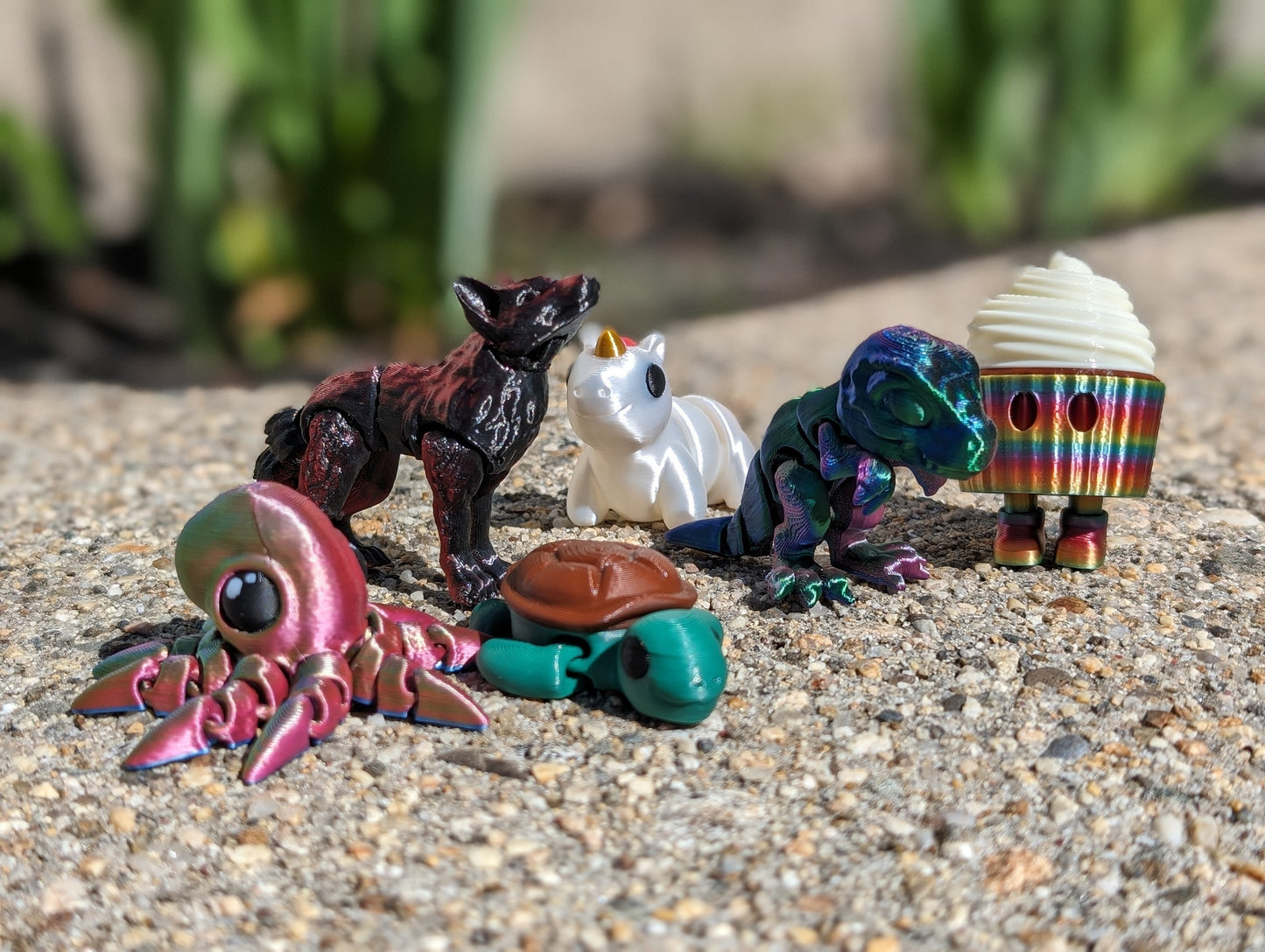 3-Pack Mystery Fidget Animals - Articulated, Sensory Playful Pals, Colorful, Pocket-Size