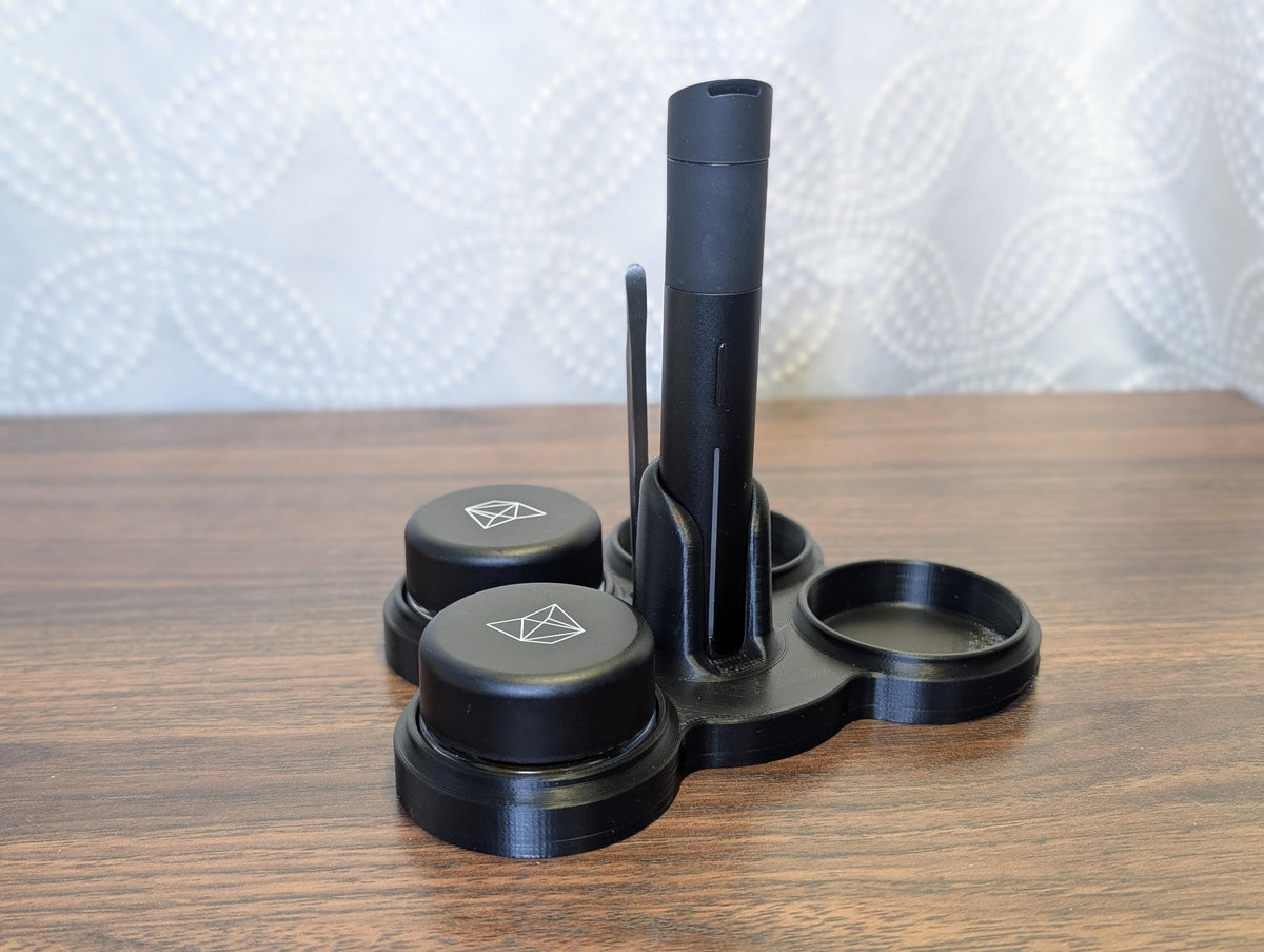 Stand for Puffco Pivot & Glass Jars | Dab Station Organizer | Puffco Accessory Holder | Concentrate Jar Stand | Minimal Display Dock