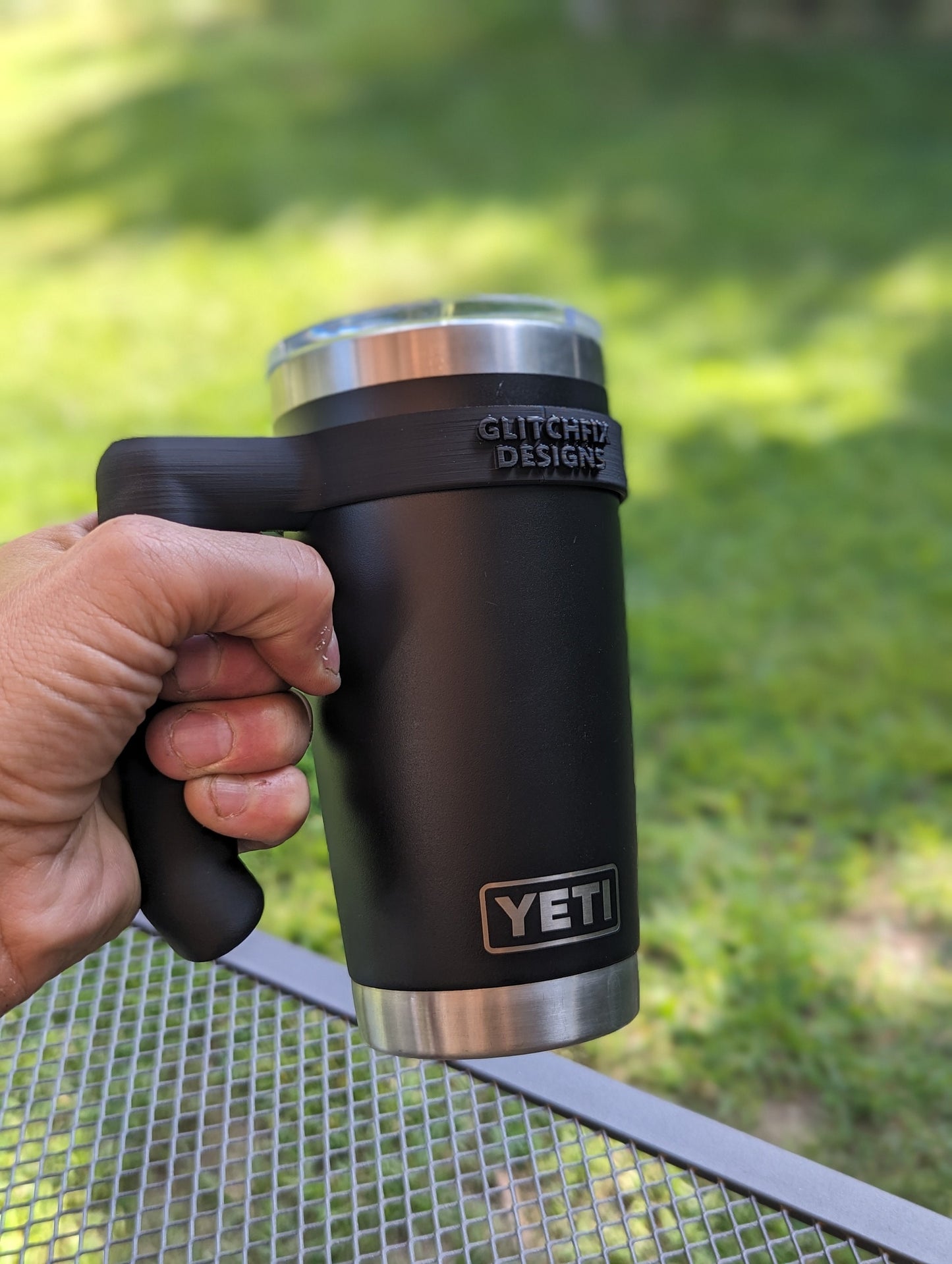 Customizable 3D Printed Handle for Yeti 20oz Tumbler